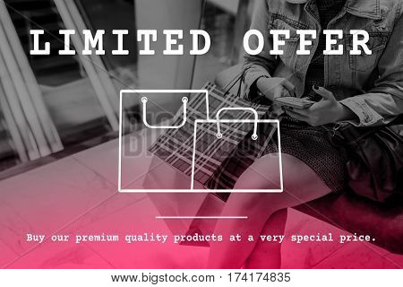 Sale Discount Offer Shopping Bag Icon 