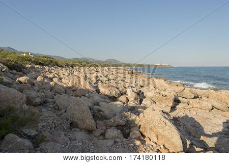 The sierra de irta in alcocebre Castellon