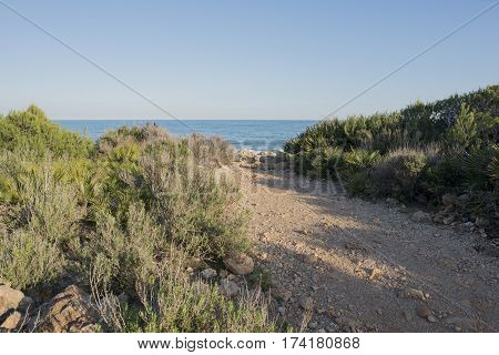 The sierra de irta in alcocebre Castellon