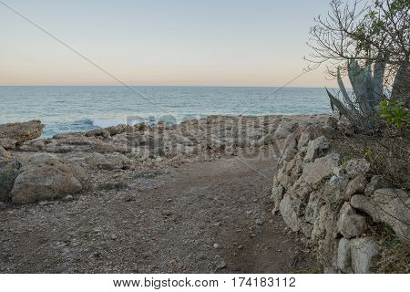 The sierra de irta in alcocebre Castellon