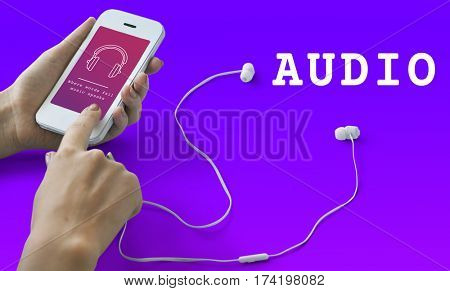 Music Audio Headphones Sign Symbol 