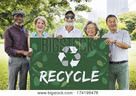 Recycle Nature World Icon Graphic