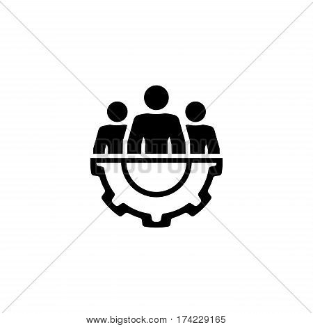 Technical Support Icon. Flat Design. Business Concept. Isolated Illustration.