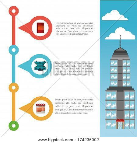 travel flyer place equipment iformation vector illustration eps 10
