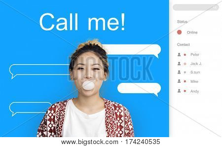 Chat Message Talk Connect Notification Word