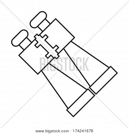 binoculars look zoom observe thin line vector illustration eps 10