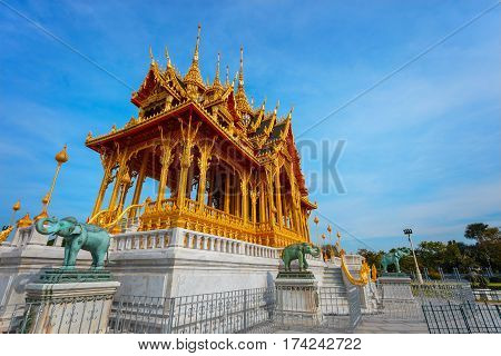 Barom Mangalanusarani Pavilion In The Area Of Ananta Samakhom Throne Hall In Royal Dusit Palace In B