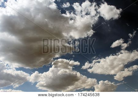 the sun through the clouds, Sunny day