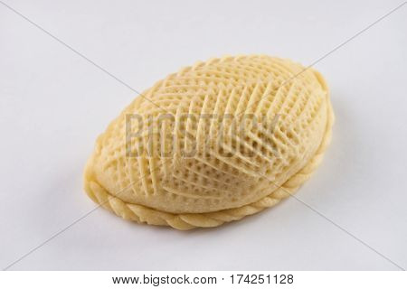 Traditional Azerbaijan sweet pastry shekerbura. Shekerbura baked during the spring holiday Novruz.