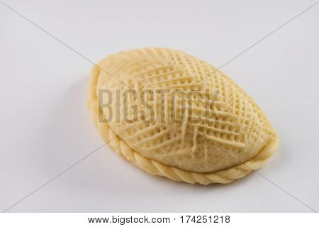 Traditional Azerbaijan sweet pastry shekerbura. Shekerbura baked during the spring holiday Novruz.