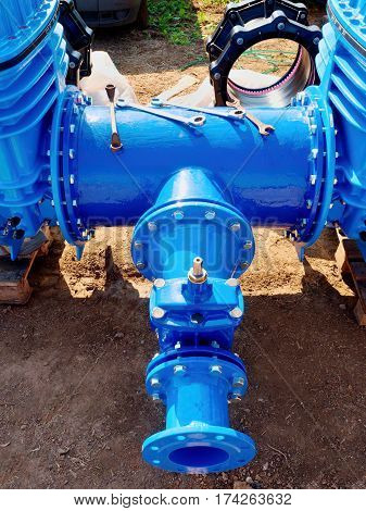 Dring Water Piping , Gate Valves And Reduction Member.
