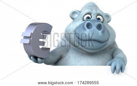 Fun yeti - 3D Illustration