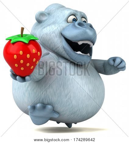 Fun yeti - 3D Illustration