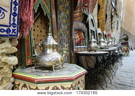 Traditional potful for making tea in Arab countries