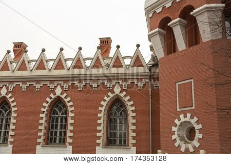 Facade Of The Petroff Palace, Moscow, Russia