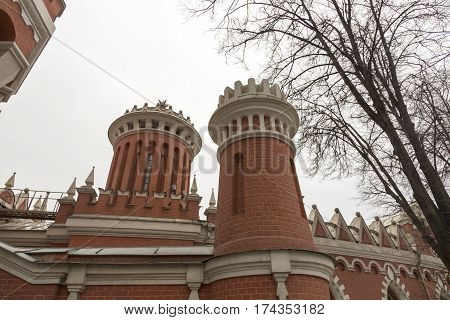 Facade Of The Petroff Palace, Moscow, Russia