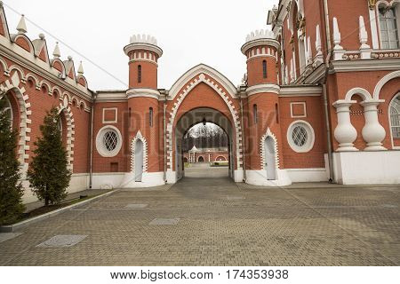 Facade Of The Petroff Palace, Moscow, Russia