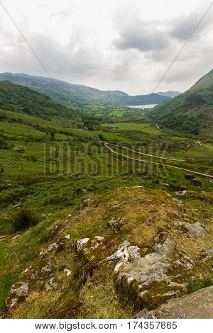 Nant Gwynant Pass Snowdonia National Park Gwynedd Wales United Kingdom