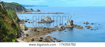 Atlantic Ocean Coastline Panorama (spain).