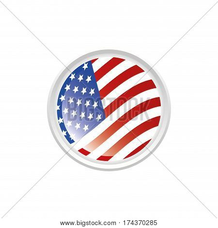 United States patriotic symbol icon vector illustration graphic design