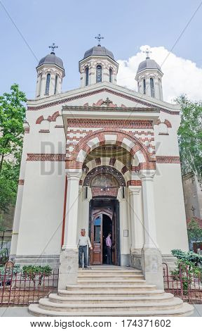 Bucharest, Romania - May 25, 2014: The Church Saint Ciprian.