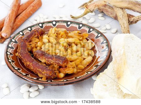 Mazedonische Lebensmittel Tavce Gravce