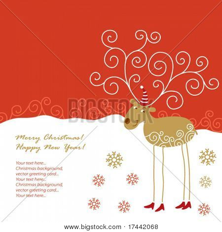 tarjeta de felicitación de Navidad