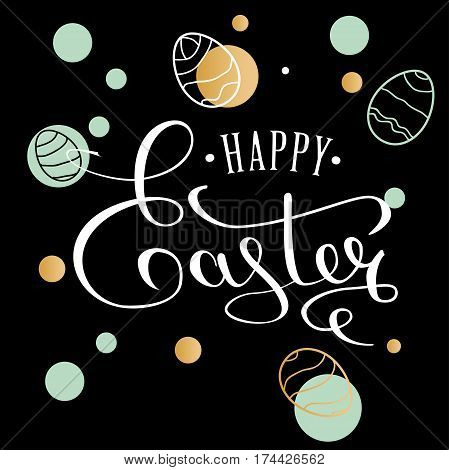 Happy Easter Lettering Greeting Card