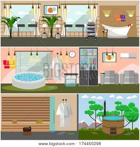 Vector Set Spa Salon Vector Photo Free Trial Bigstock
