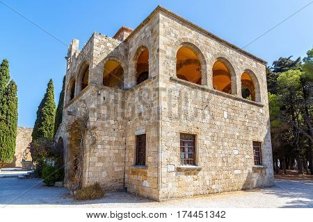 Monastery on Mount Filerimos on Rhodes in Greece