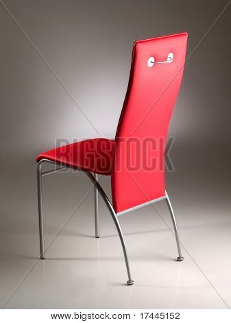 red modern chair