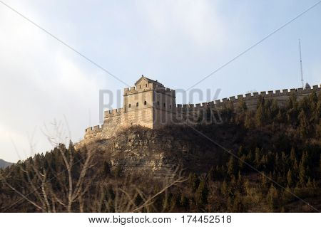 BADALING - FEBRUARY 24:  The Great Wall of China in Badaling, China, February 24, 2016.