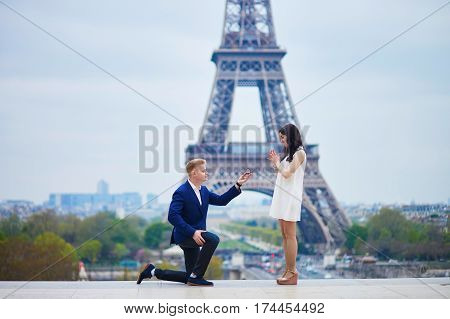 Romantic Engagement In Paris