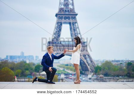 Romantic Engagement In Paris