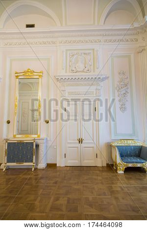 Interior Of The Petroff Palace, Moscow, Russia
