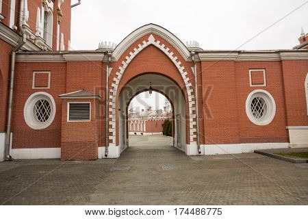 Facade Of The Petroff Palace, Moscow, Russia