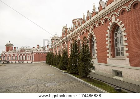 Facade Of The Petroff Palace, Moscow, Russia