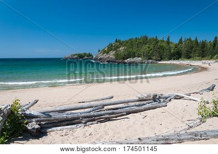 Northern shore of Great Lake Superior. Pukaskwa National Park of Canada. Ontario Canada