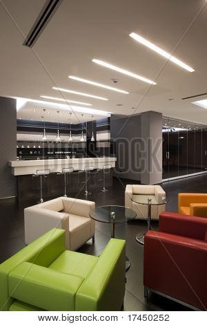 interior de uma sala de espera