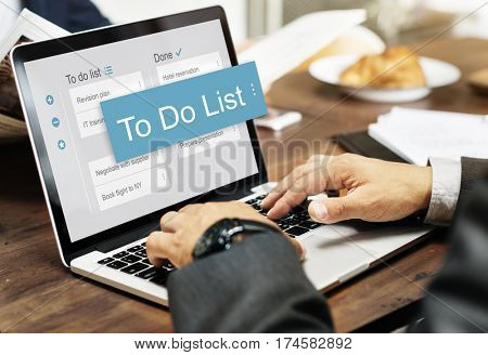 Digital Business To do List App Interface