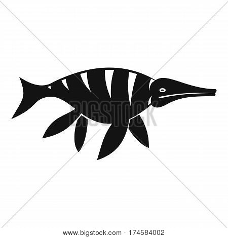 Aquatic dinosaur icon. Simple illustration of aquatic dinosaur vector icon for web
