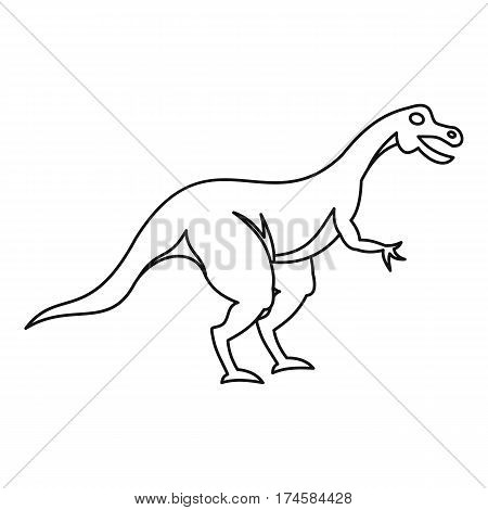 Hypsilophodon dinosaur icon. Outline illustration of hypsilophodon dinosaur vector icon for web