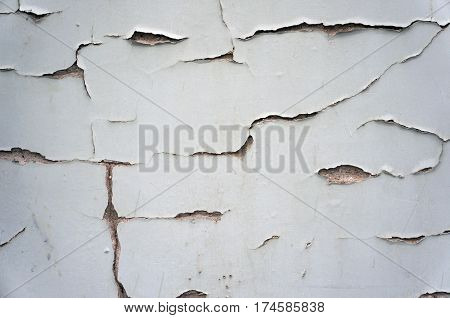 Damaged cracked old wall texture.