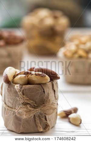Brazil Nuts Closeup