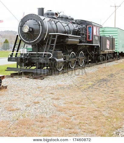 Dampflok im Eisenbahnmuseum, Gorham, New Hampshire, USA