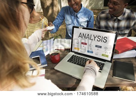 Analysis Business Strategy Diagram Concept
