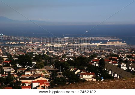 Veduta aerea di San Pedro, California