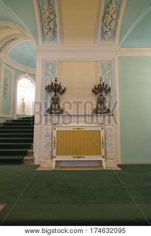 Interior Of The Petroff Palace, Moscow, Russia