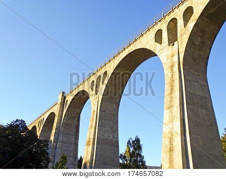 Willingen Viaduct in the evening light (Germany)
