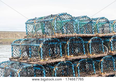 Group Of Fist Net Traps